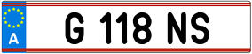 Trailer License Plate